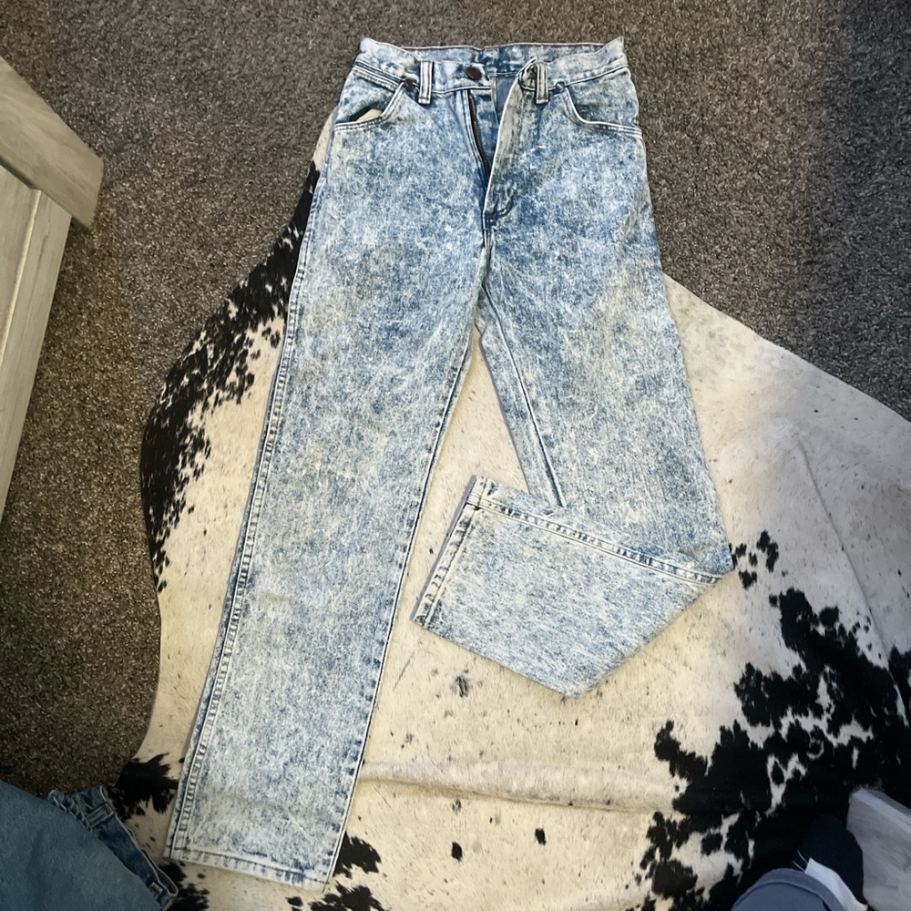 Acid Wash Straight Leg Wranglers